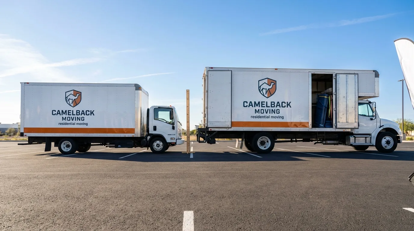 Moving truck size capacity guide in Tuckerman